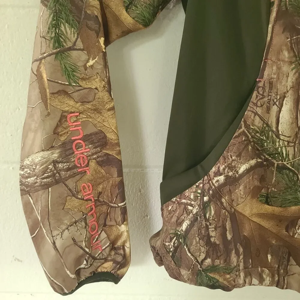 UNDER ARMOUR WomensSCENT CONTROL EARLY SEASON SPEED FREEK CAMO HOODIE JACKET LG